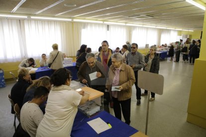 El colegio electoral en la escuela Frederic Godàs, en Cappont.