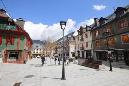 Vista del centro de Vielha