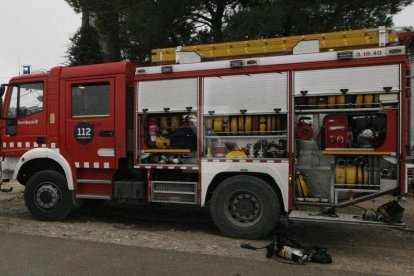 Un camión de los bomberos en una imagen de archivo.