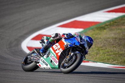 Àlex Márquez durant la sessió de qualificació del Gran Premi de l’Algarve.