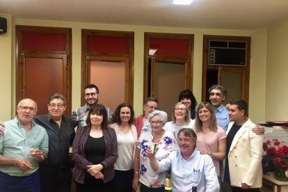 La celebració de la candidatura de Romero al conèixer el resultat.