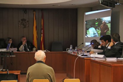 Imagen del juicio que se celebró en la Audiencia de Lleida el año pasado. 