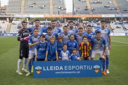 Onze inicial del Lleida de diumenge passat contra l’At. Llevant.