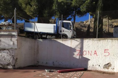 Uno de los destrozos denunciados en Torrent de Cinca.