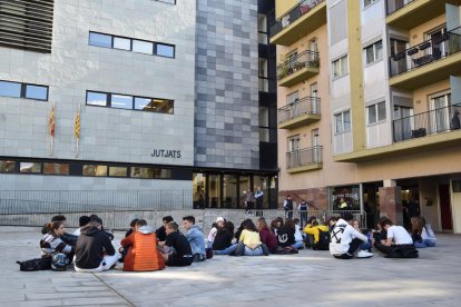 La seguda de protesta d’alumnes a la Seu d’Urgell.