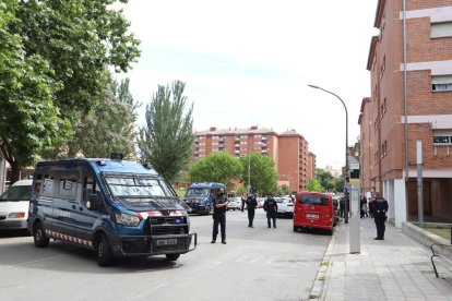 Imagen del dispositivo policial tras el tiroteo del pasado 10 de mayo.