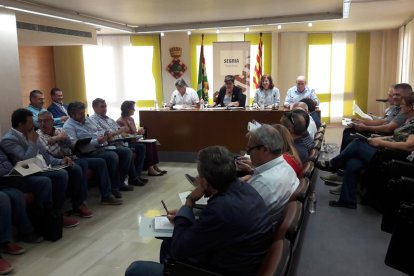 Imatge d’arxiu d’un ple del consell comarcal del Segrià.