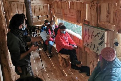 Aguait d'aus rapinyaires per a grups escolars al Parc Natural de l'Alt Pirineu