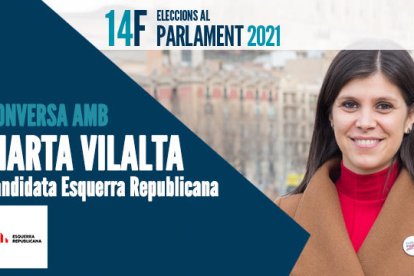 La cap de llista per Lleida d'Esquerra Republicana, Marta Vilalta, conversa amb Núria Sirvent per explicar el contingut del programa electoral del seu partit.