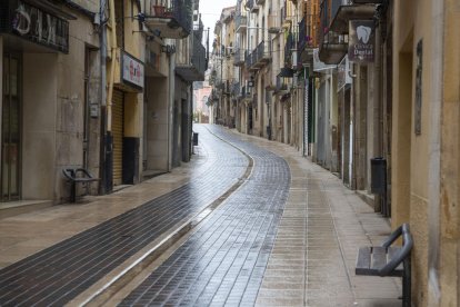 Imagen de la calle de Agoders de Tàrrega. 