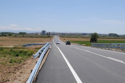 El tramo de la carretera que ha sido reformado. 