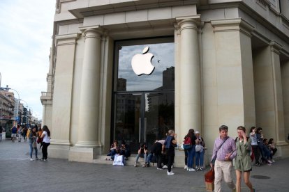 Una Apple Store en Barcelona.