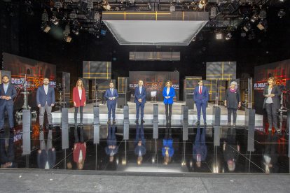 El encaje de Catalunya aflora las diferencias entre los 9 candidatos del debate electoral