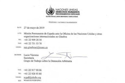 Informe del grup de treball de l'ONU