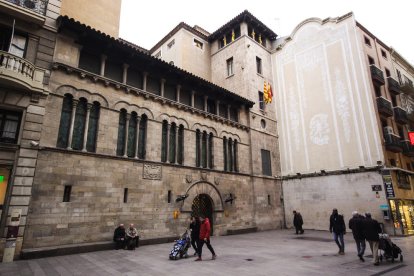 Vista de la Paeria de Lleida.