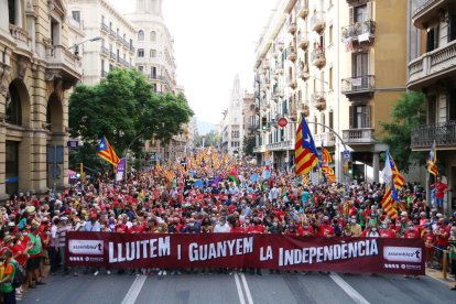 La capçalera de la manifestació.