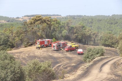 El incendio en el núcleo de Vilaplana, en la Baronia de Rialb.