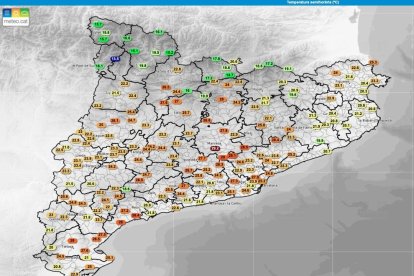 Temperaturas a las seis de la mañana