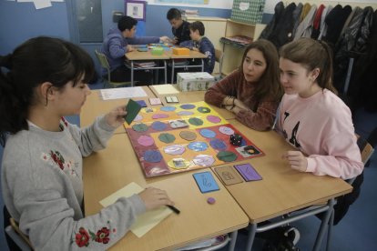 Imatge d’arxiu d’una aula de l’institut Gili i Gaya.