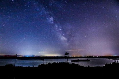 Les Llàgrimes de Sant Llorenç des del Centre d'Observació de l'Univers d'Àger