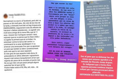 Dues famílies de Cervera denuncien una veïna per agredir les seves filles d'onze anys