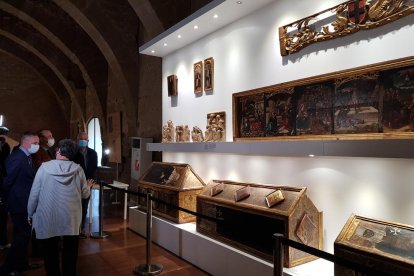 El monasterio de Sigena reabre al público la exposición de piezas provenientes del Museo de Lleida