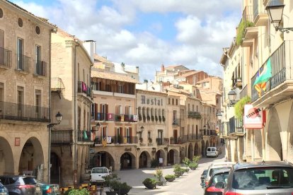 La plaza del 1 d'Octubre de Les Borges Blanques en una imagen de archivo