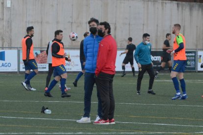 Molo y Jorge Garcés, el pasado sábado en Llagostera.