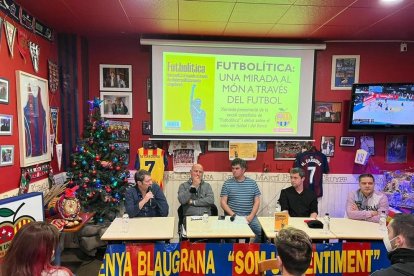 Presentación en Lleida del libro 'Futbolítica'