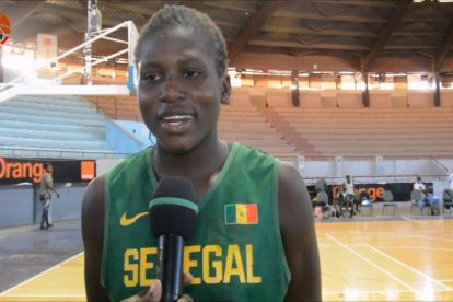 Marième Diop, durant una entrevista amb la selecció senegalesa.