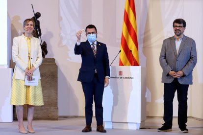 Pla obert de la presentació de les conclusions del Grup de Treball Catalunya 2022 amb el president