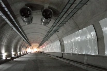 L’estat dels treballs a l’interior del túnel d’aquesta setmana.