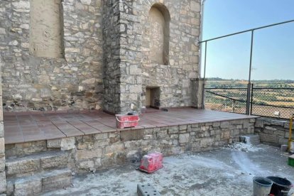 Imagen de las obras de mejora que se han llevado a cabo en en el templo religioso.