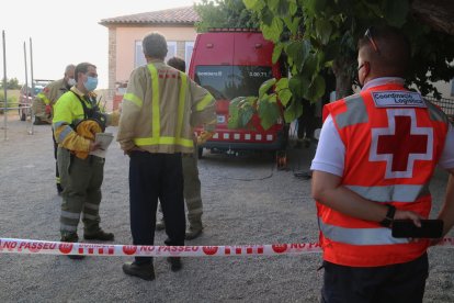 El Centro de Mando del incendio de la Pobla de Massaluca.