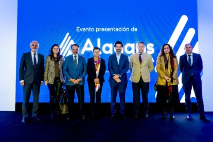 Algunos de los editores, en la presentación de ayer en Madrid.