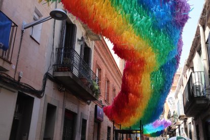 Preparatius per a la festa major de Gràcia.