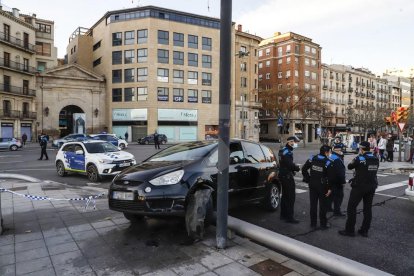 Accident al pont Vell de Lleida