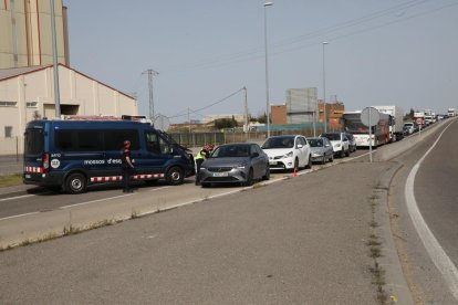 Imatge d’arxiu d’un control de Mossos a l’Ll-11.