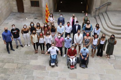 Homenaje institucional a los deportistas olímpicos catalanes en el Palau de la Generalitat