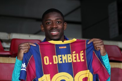 Ousmane Dembélé va complir dissabte 100 partits com a blaugrana.