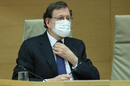 L’expresident del Govern Mariano Rajoy, ahir a la comissió.