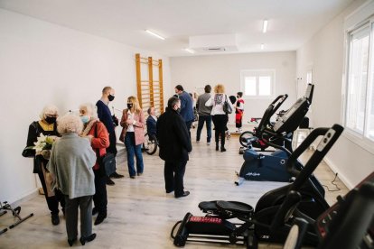 Un momento de la inauguración del equipamiento que se llevó a cabo ayer.