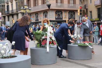 Emotivo homenaje a las víctimas de los atentados de Barcelona en el cuarto aniversario del ataque