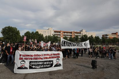 La manifestació va finalitzar davant del Centre Penitenciari Ponent.