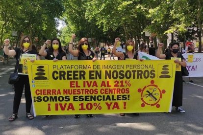 Protesta ahir a Madrid amb participació lleidatana.