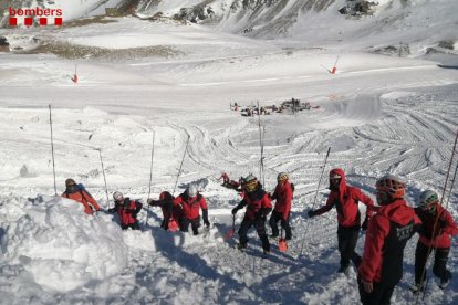 Participaron ayer 27 efectivos de varios cuerpos de emergencias. 