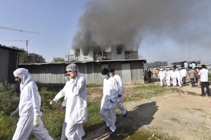 5 muertos en un incendio en la mayor fábrica de vacunas del mundo