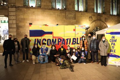 La presentació de la campanya ‘Incompatible’ a Lleida.