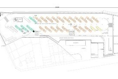 La futura estación, en el edificio de los Docs junto a La Meta,
tendrá hasta 32 andenes, el doble que los previstos en su ubicación inicial debajo del puente de Príncep de Viana.