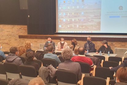 La reunió feta ahir amb alcaldes del pla de Lleida.